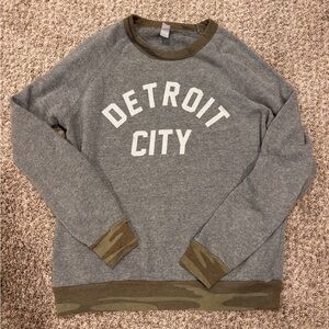 Alternative Gray and Olive Sweatshirt